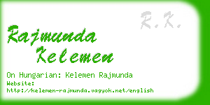 rajmunda kelemen business card